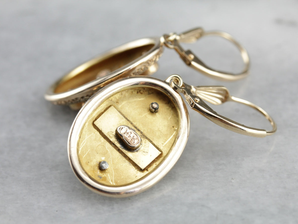 Upcycled Turquoise Drop Earrings