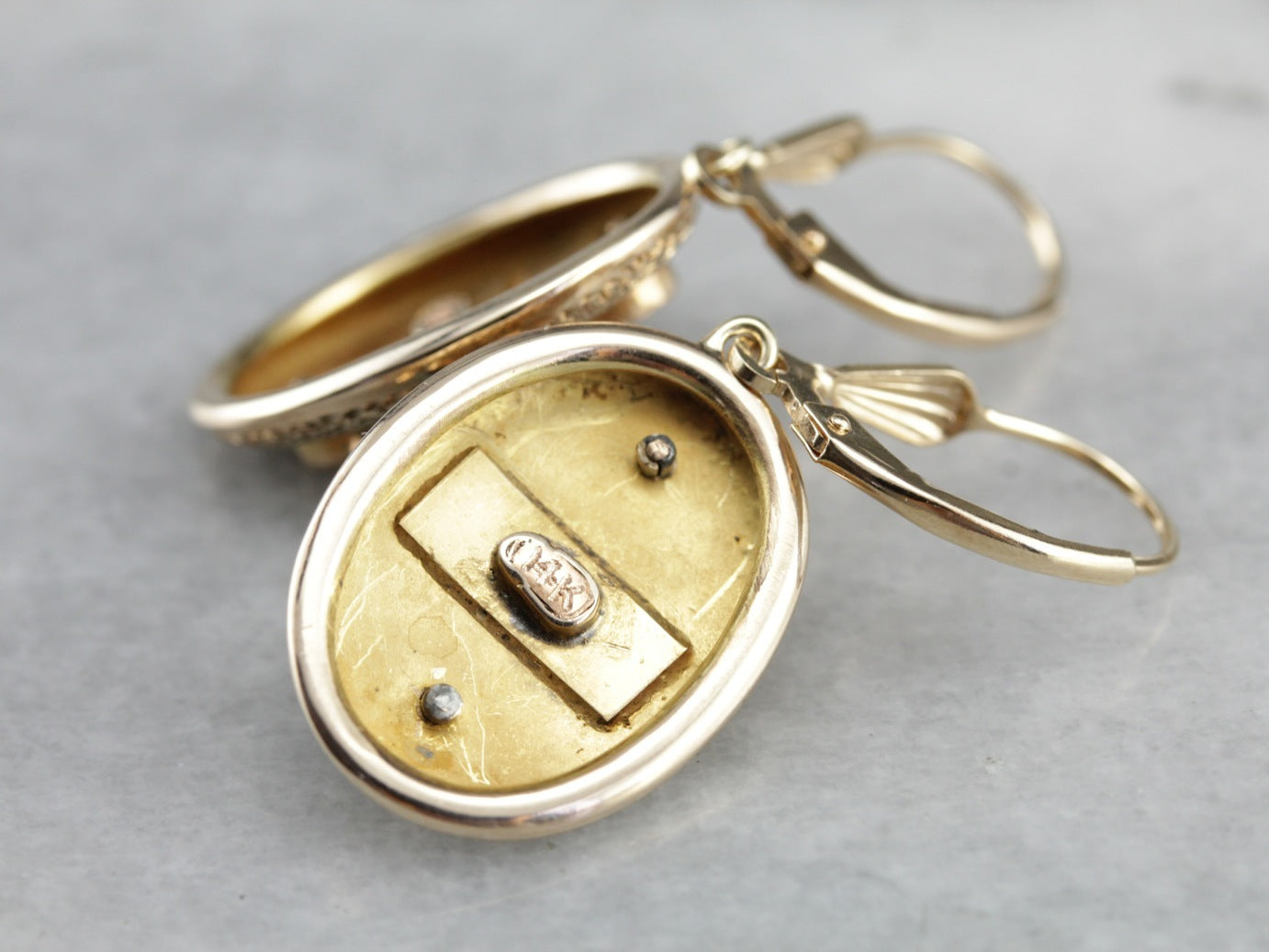 Upcycled Turquoise Drop Earrings