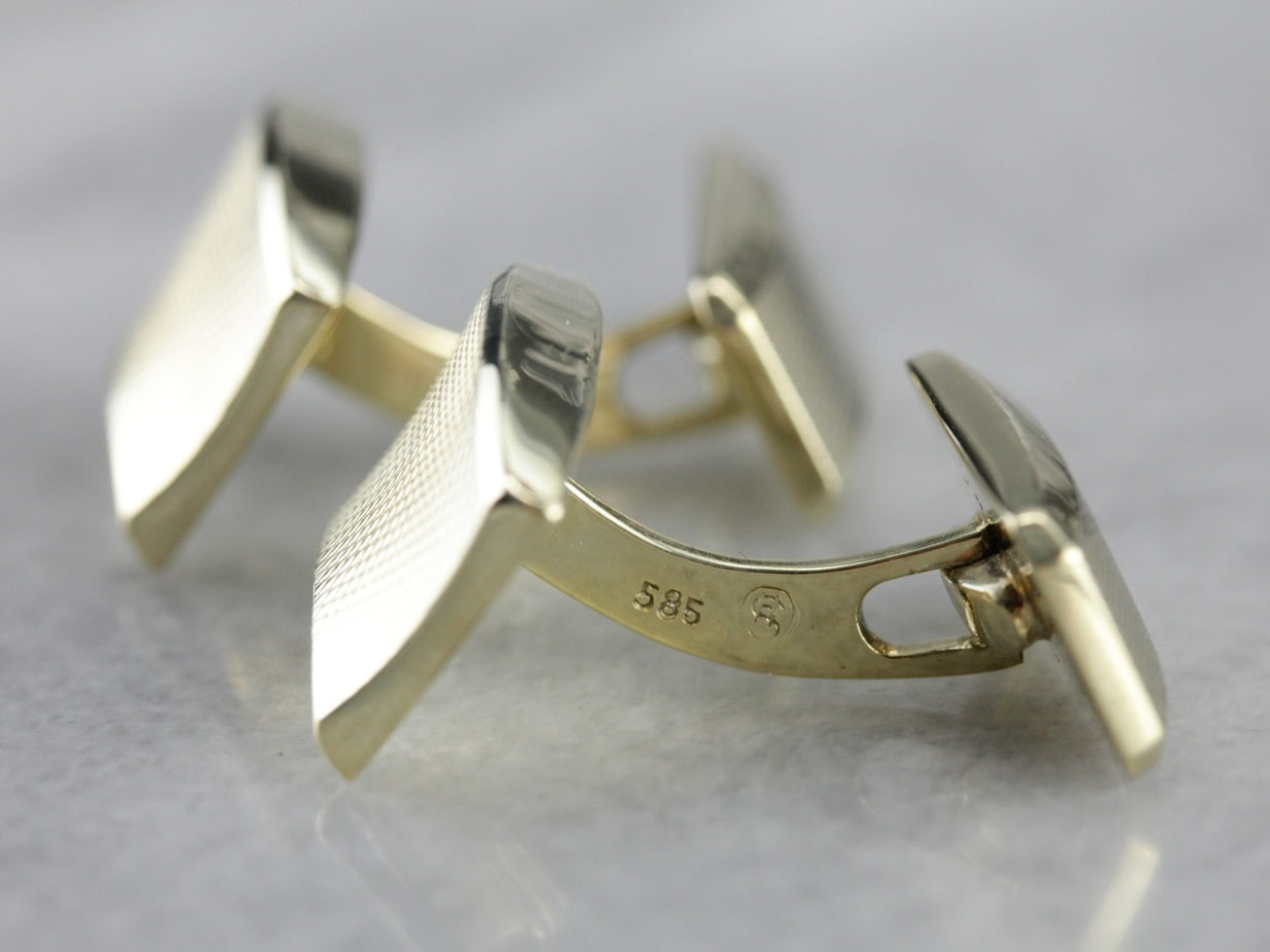 Yellow Gold Vintage Cufflinks
