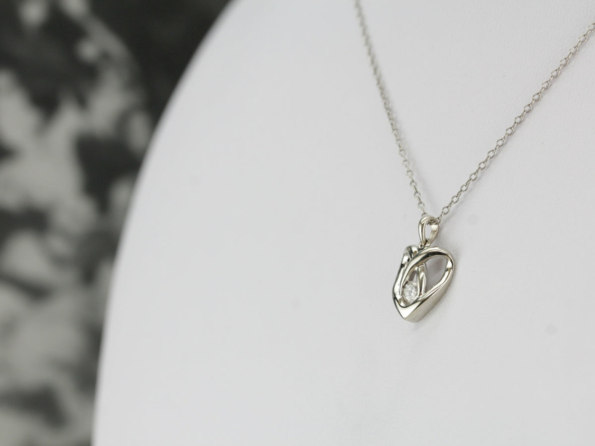 Modernist Diamond Pendant