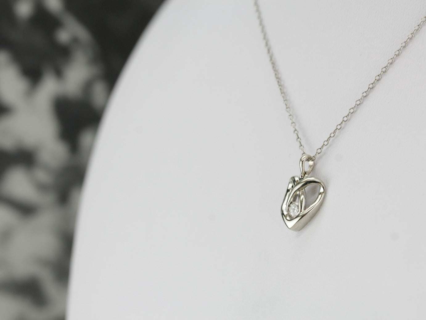 Modernist Diamond Pendant