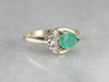 Green Onyx and Diamond Cocktail Ring