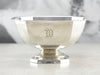 Vintage Engraved Sterling Silver Serving Bowl