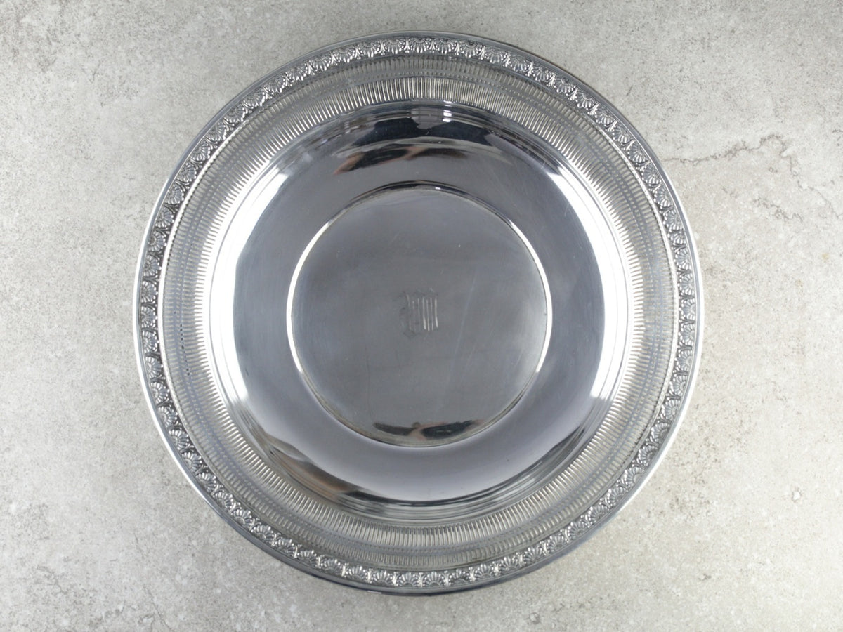 Vintage Patterned Pierced Serving Plate