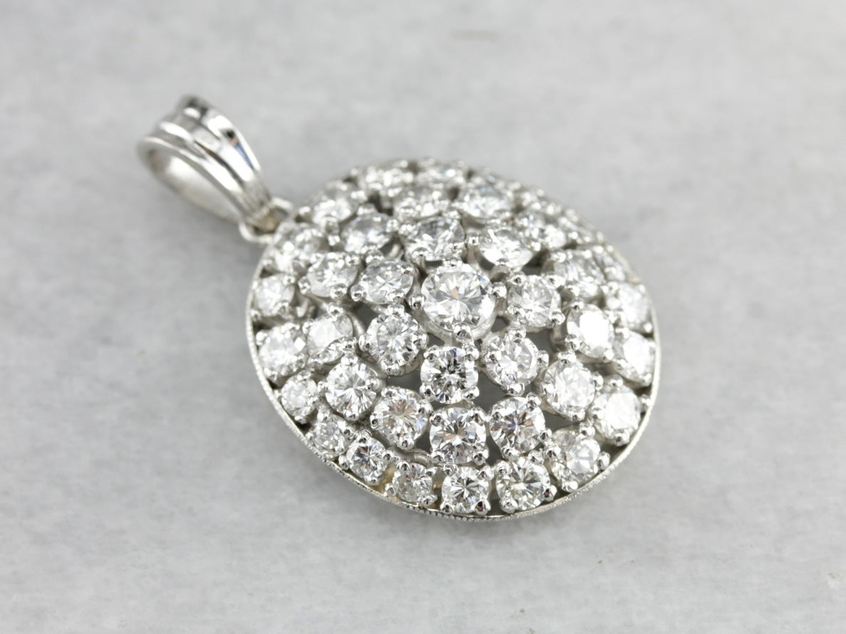 Platinum and Diamond Pendant