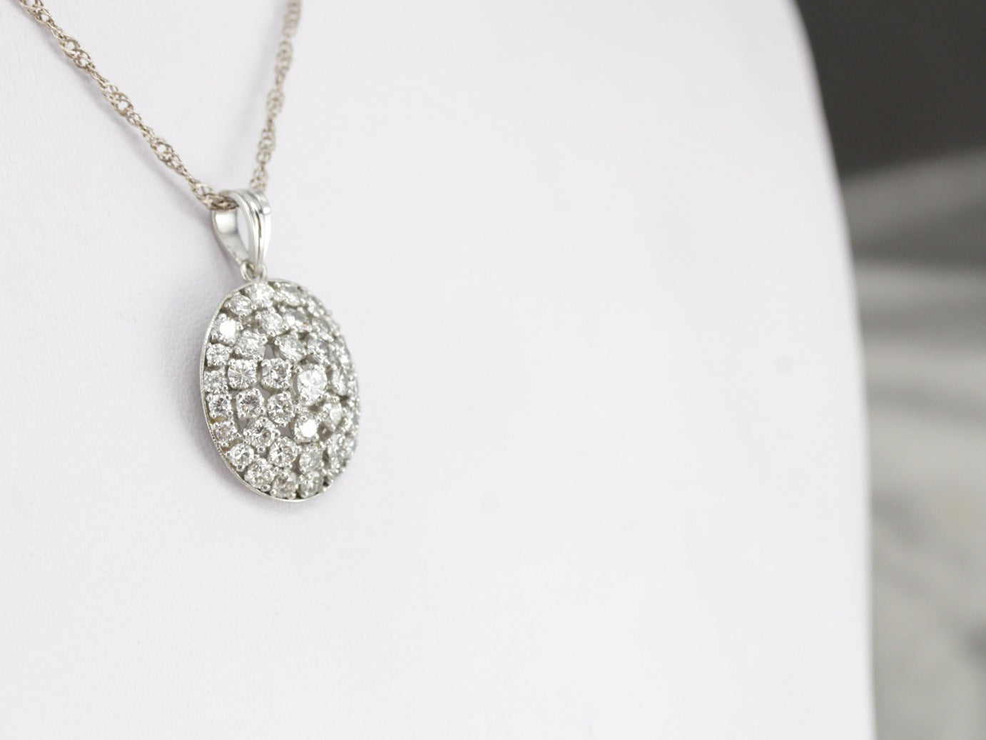 Platinum and Diamond Pendant