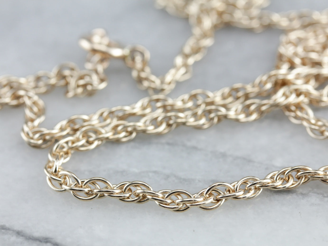 Yellow Gold Rope Twist Chain