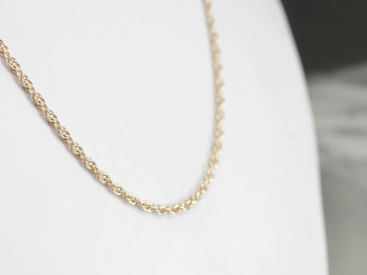 Yellow Gold Rope Twist Chain