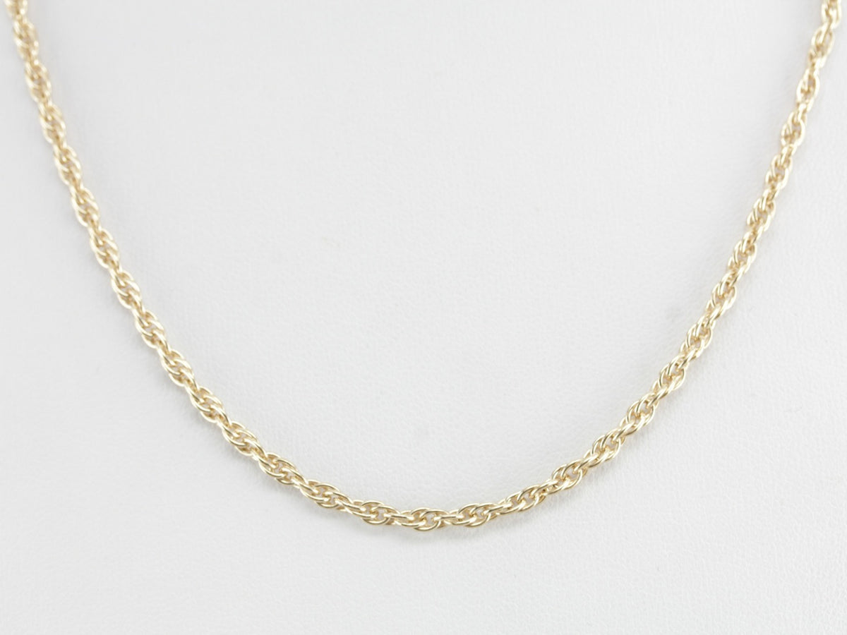 Yellow Gold Rope Twist Chain