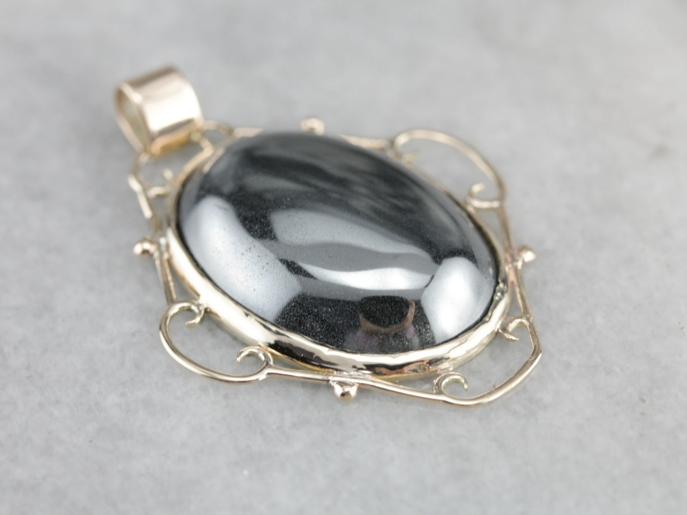 Vintage Hematite Pendant