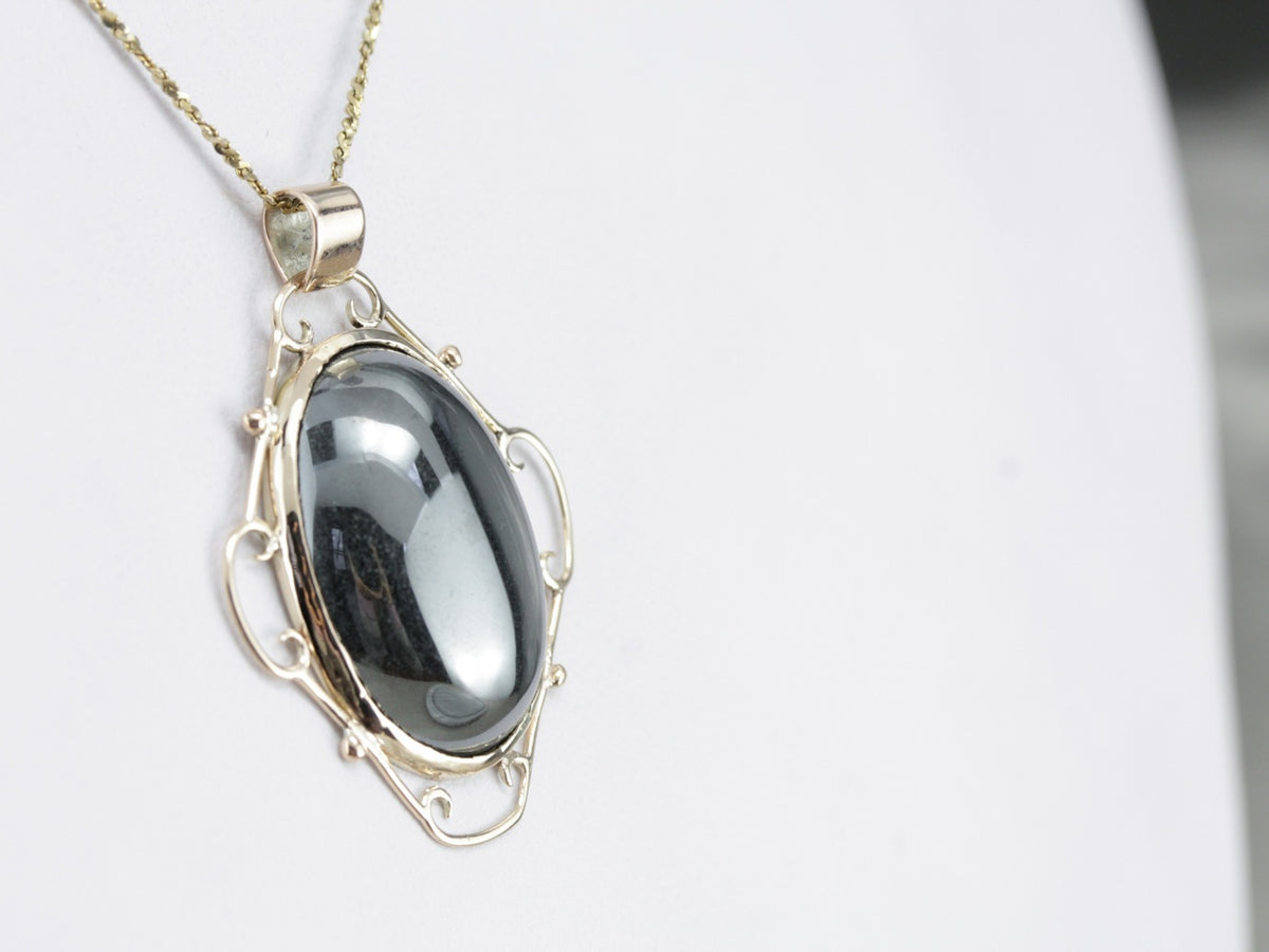 Vintage Hematite Pendant