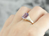 Amethyst Solitaire Ring in Yellow Gold