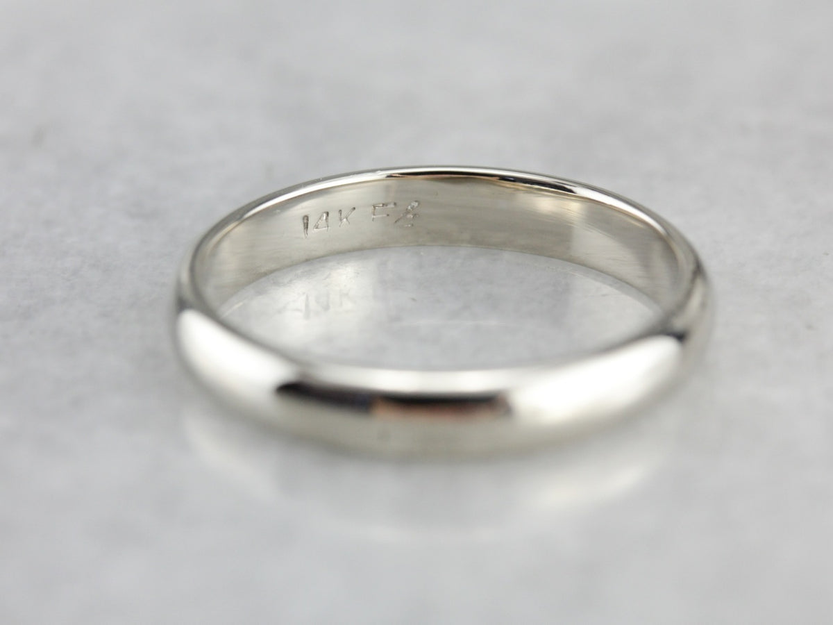 White Gold Wedding Band
