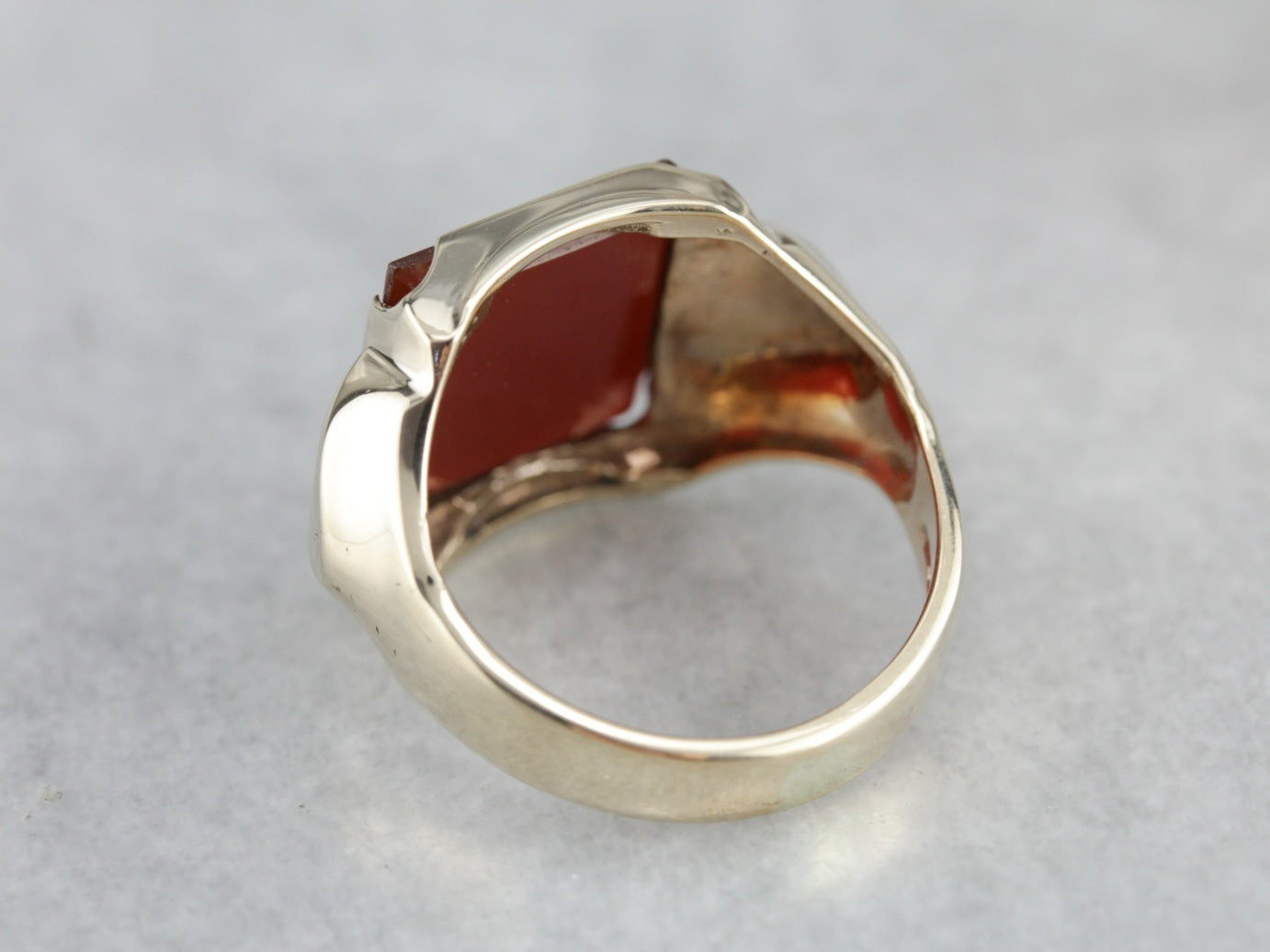Retro Era Carnelian Men's Ring