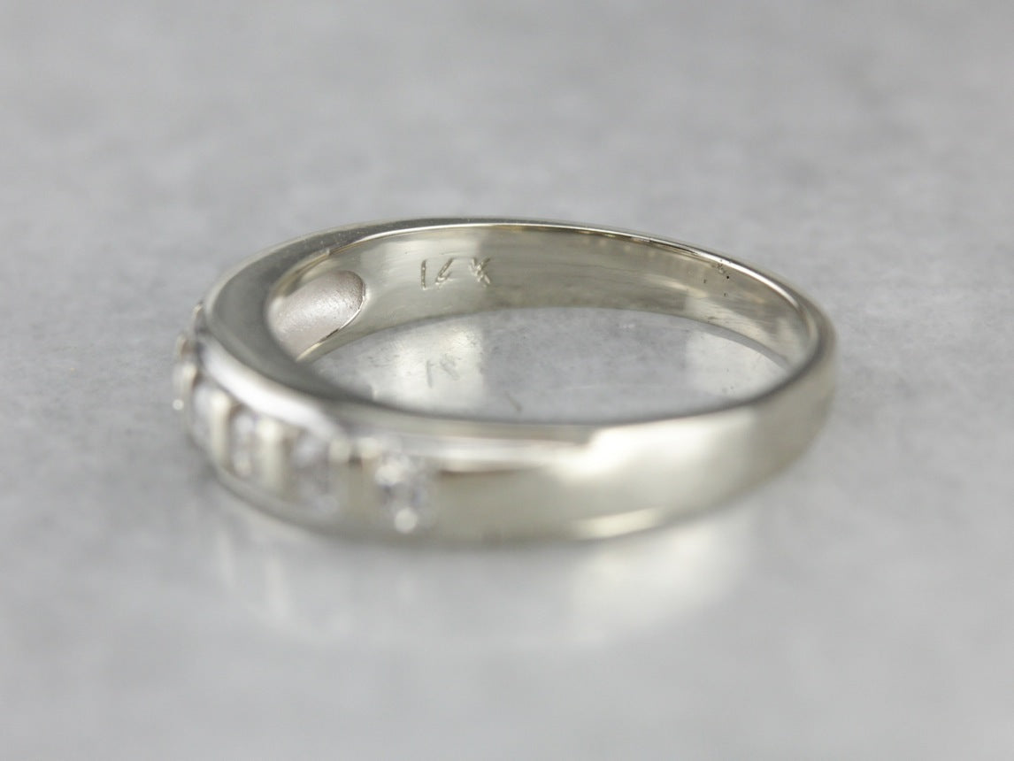 Bar Set Diamond Wedding Band