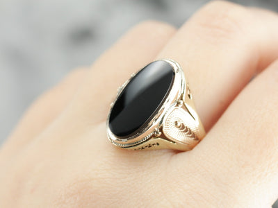 Black Onyx Statement Ring