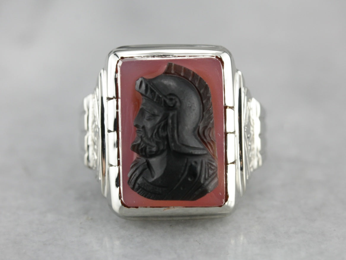 Men's Sardonyx Cameo Ring