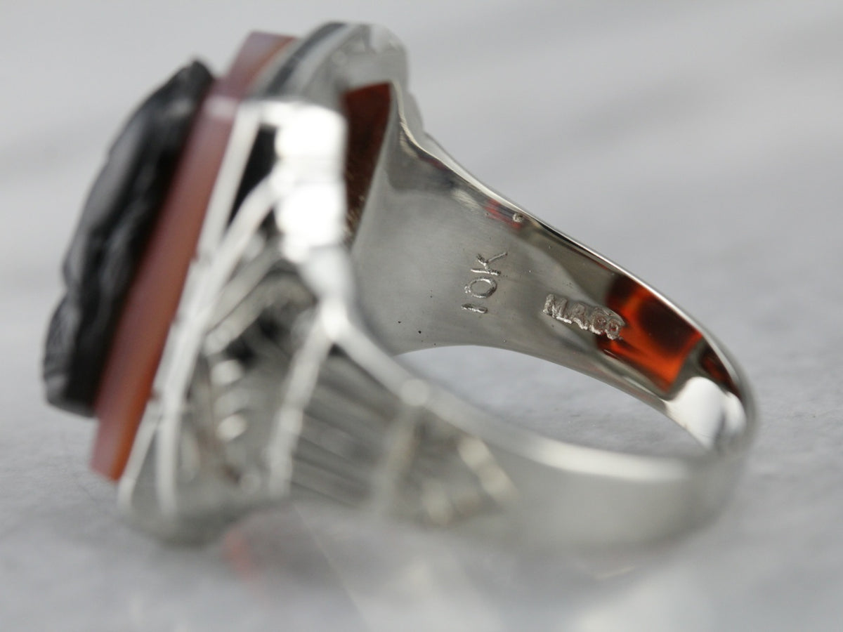 Men's Sardonyx Cameo Ring