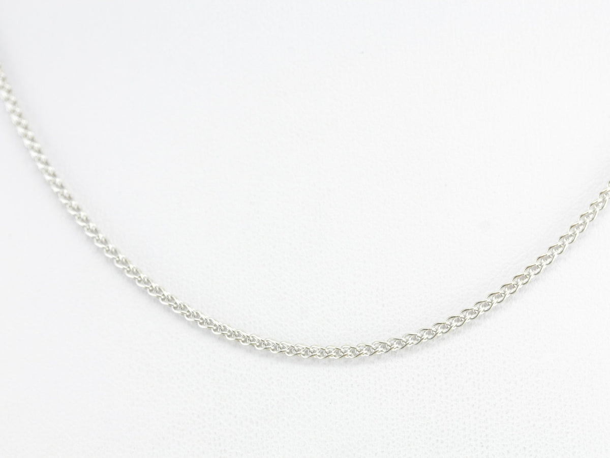 White Gold Wheat Chain