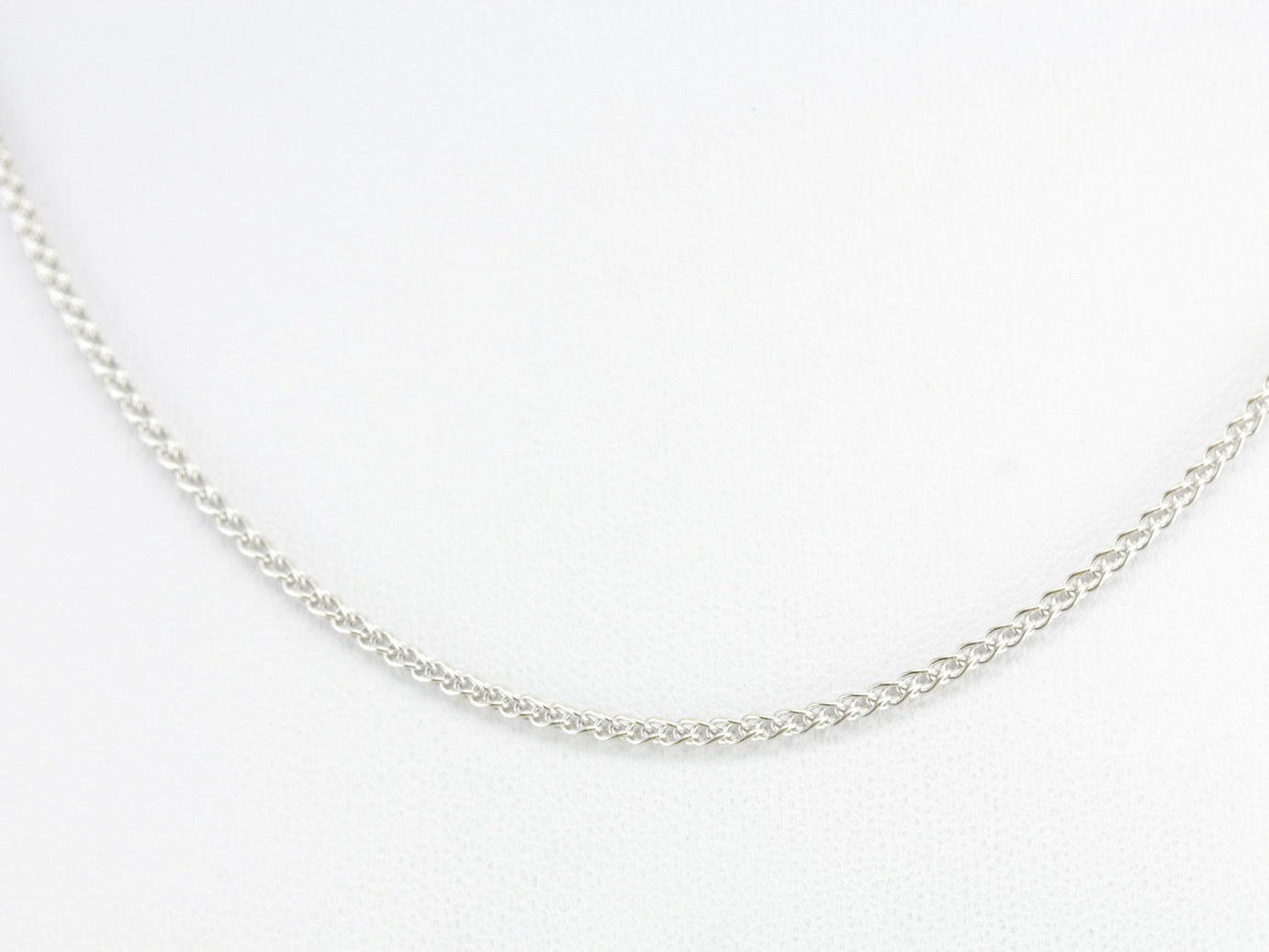 White Gold Wheat Chain