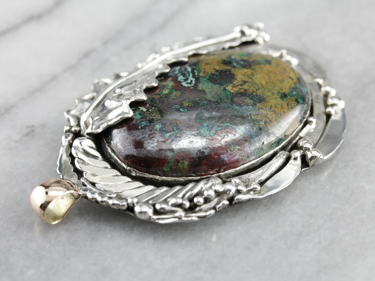 Chrysocolla Statement Pendant