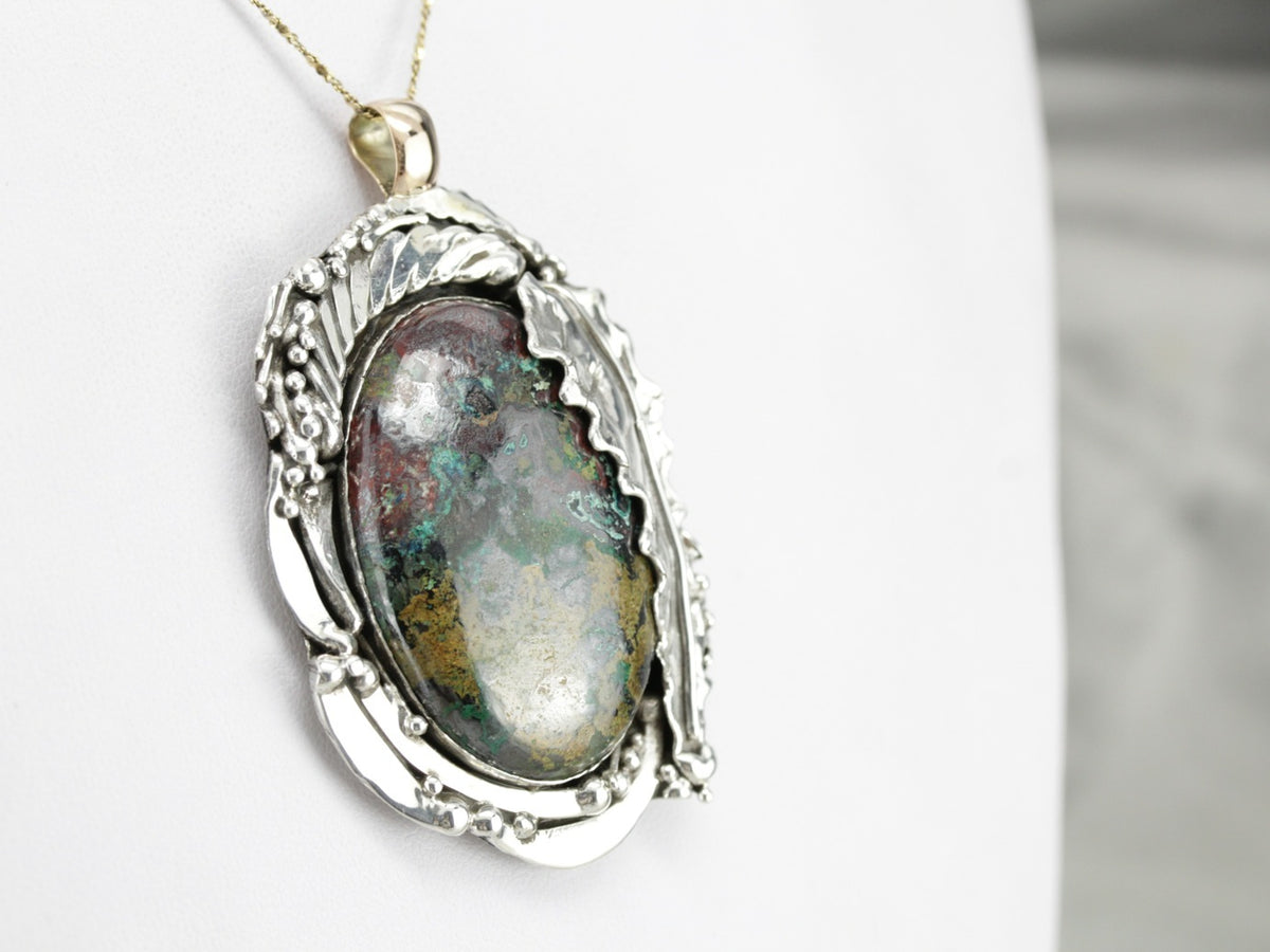 Chrysocolla Statement Pendant