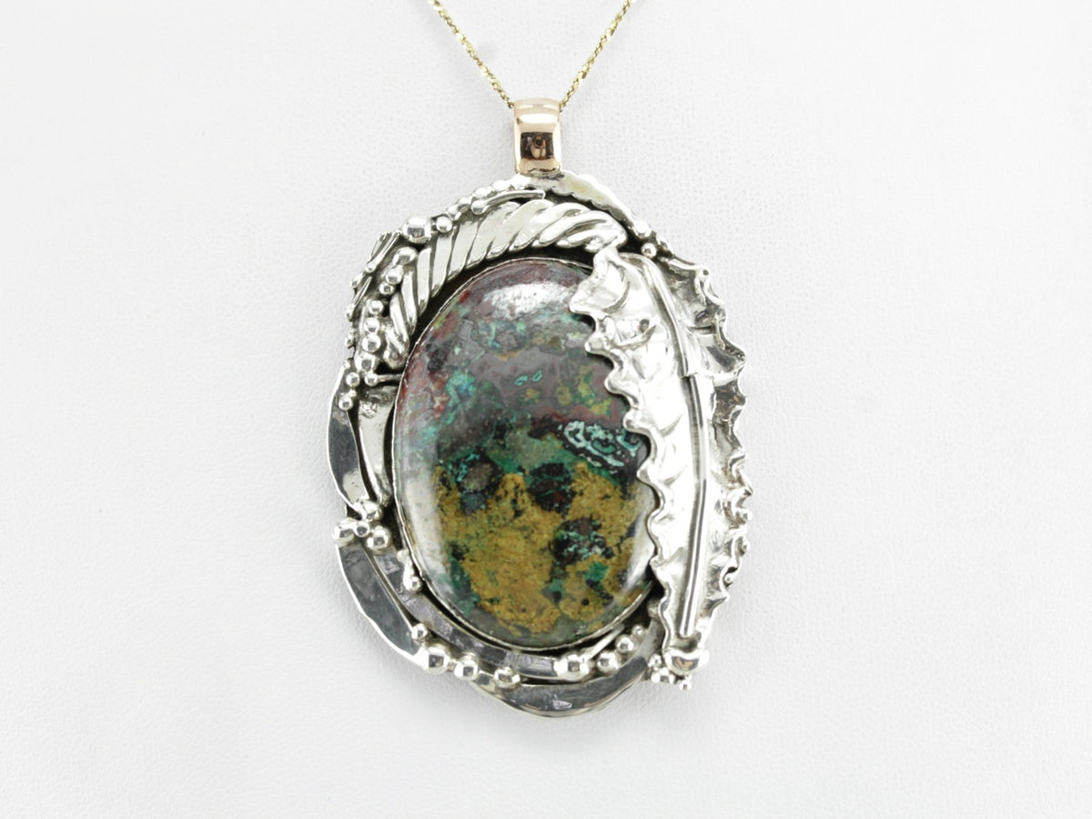 Chrysocolla Statement Pendant