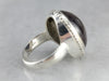 Star Garnet Ring in Sterling Silver