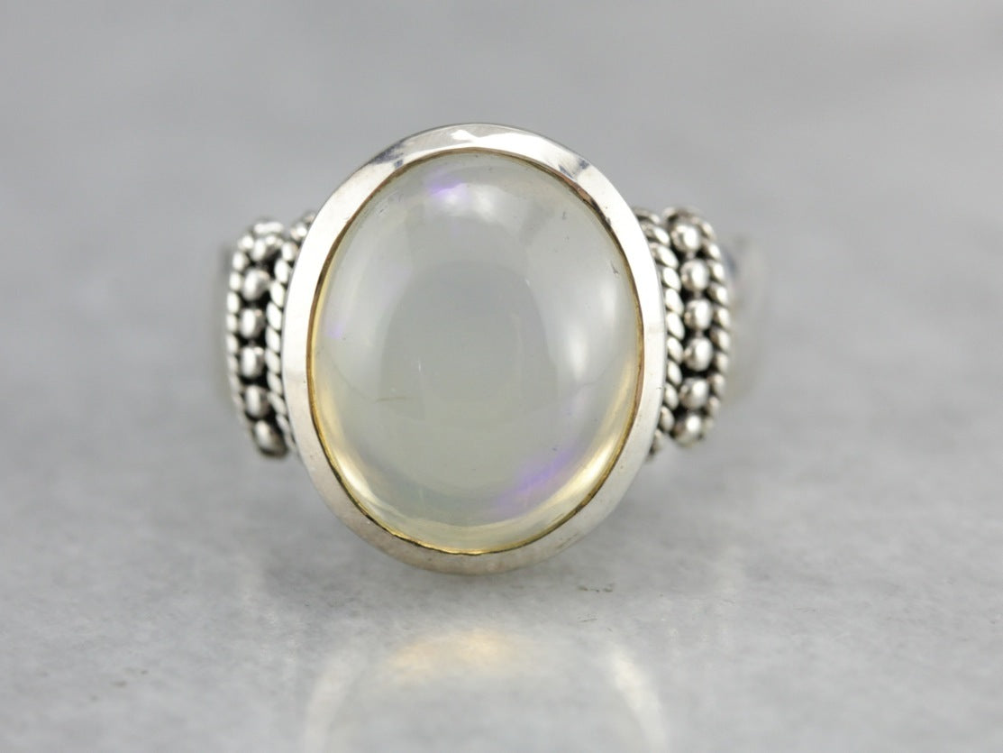 Sterling Silver Opal Ring