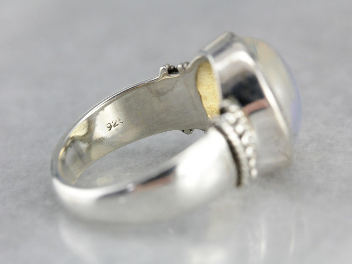 Sterling Silver Opal Ring