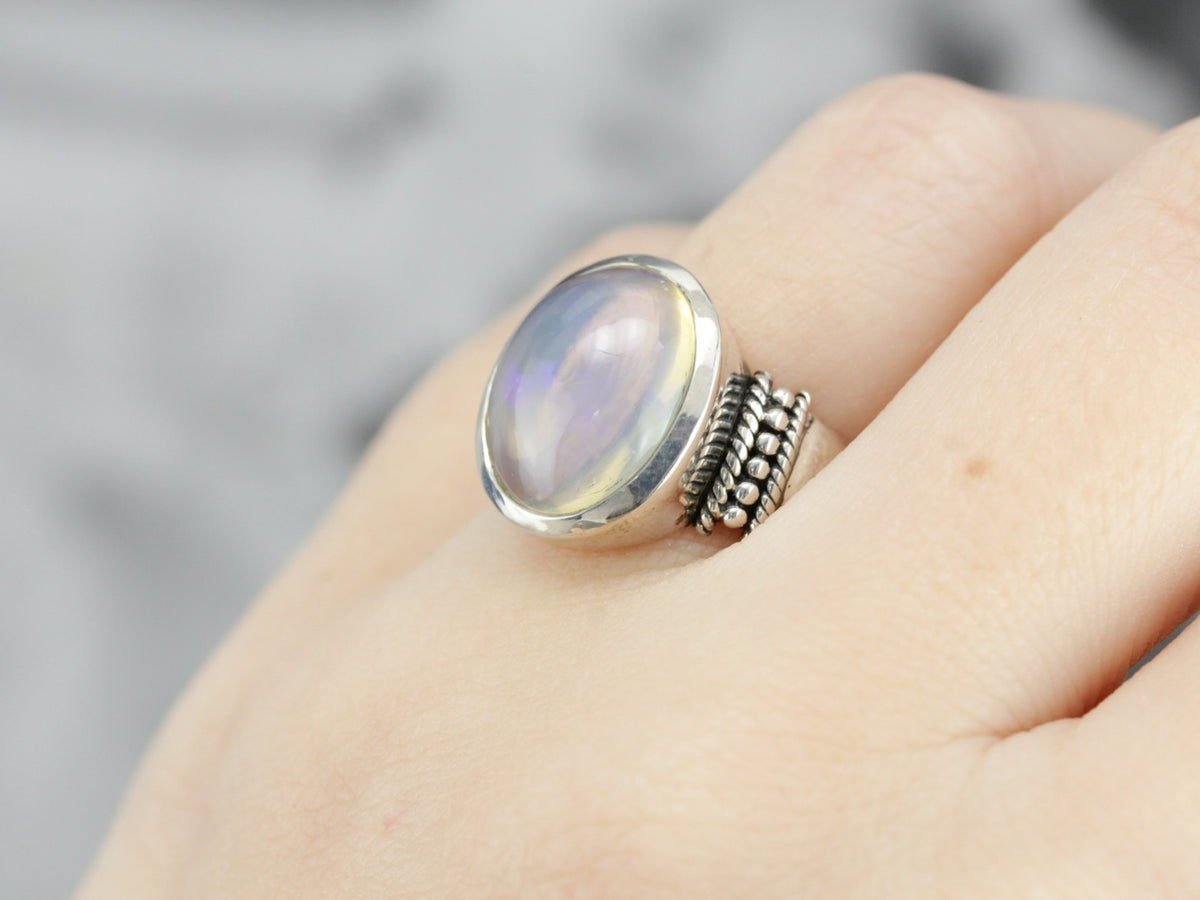 Sterling Silver Opal Ring