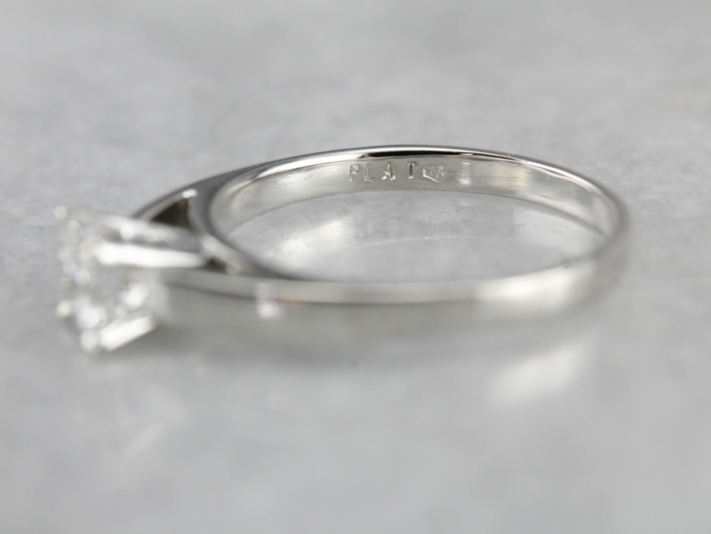 Platinum Princess Cut Diamond Engagement Ring