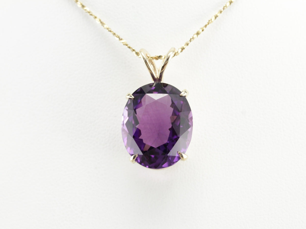Amethyst Statement Pendant