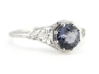 The Sapphire Greenleaf Engagement Ring from The Elizabeth Henry Collection