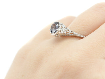 The Sapphire Greenleaf Engagement Ring from The Elizabeth Henry Collection