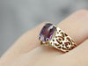 Purple Sapphire Statement Ring
