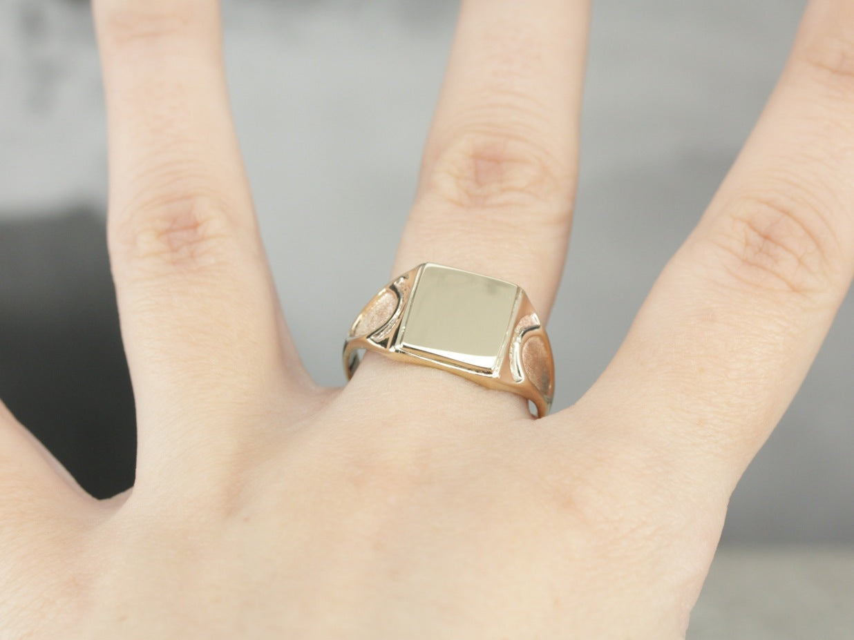 Yellow Gold Signet Ring