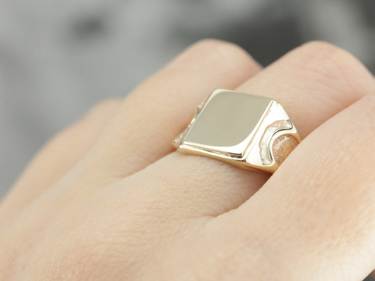 Yellow Gold Signet Ring