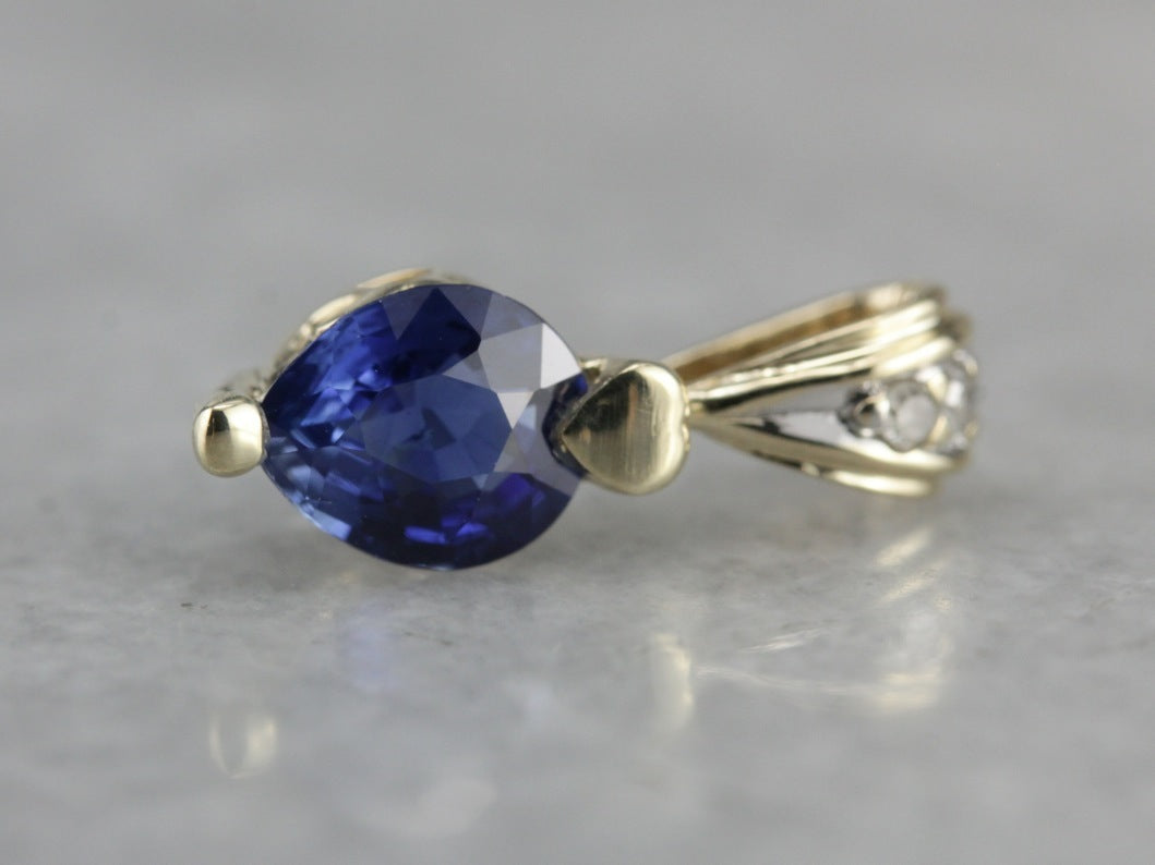 Sapphire and Diamond Pendant