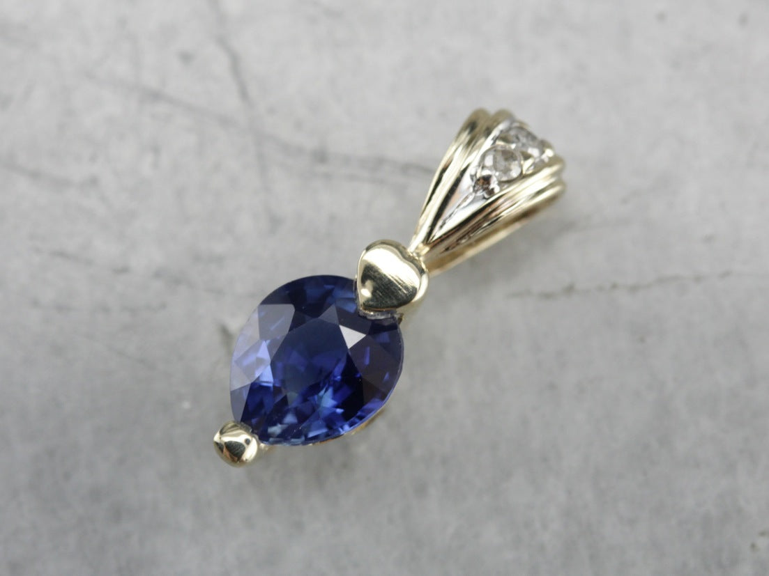 Sapphire and Diamond Pendant