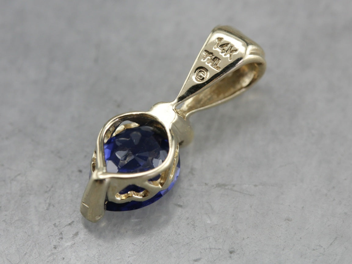 Sapphire and Diamond Pendant