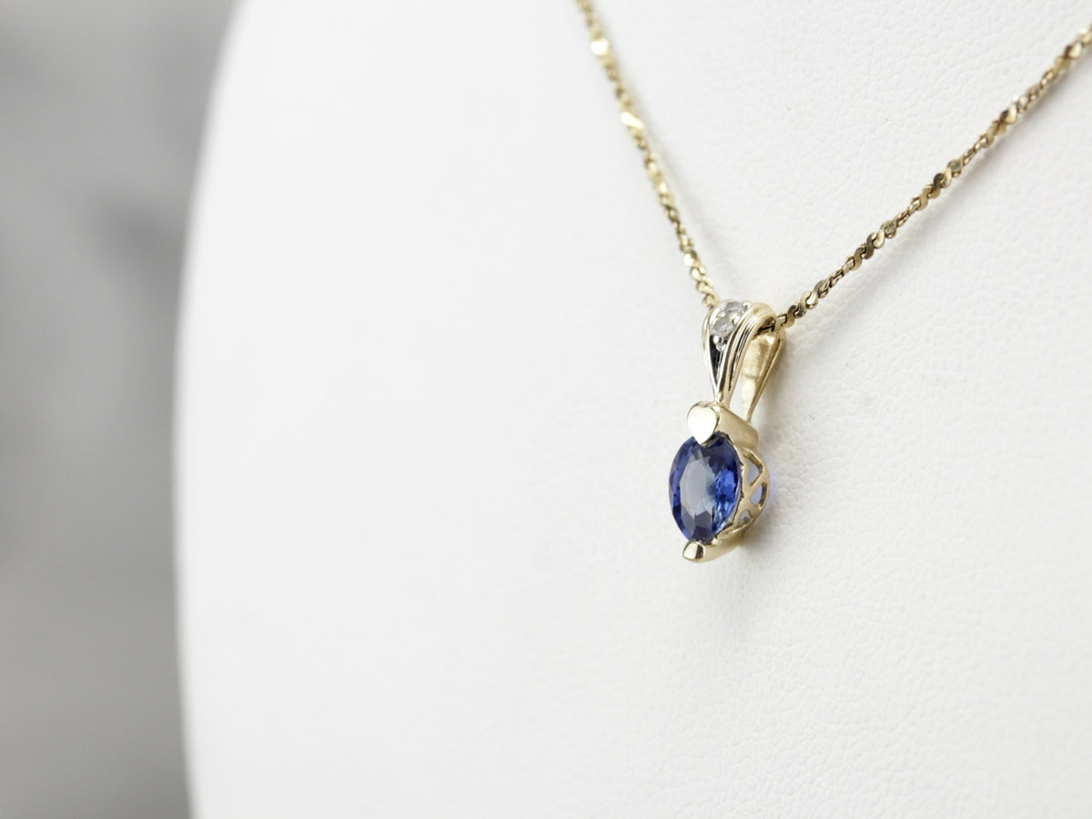 Sapphire and Diamond Pendant