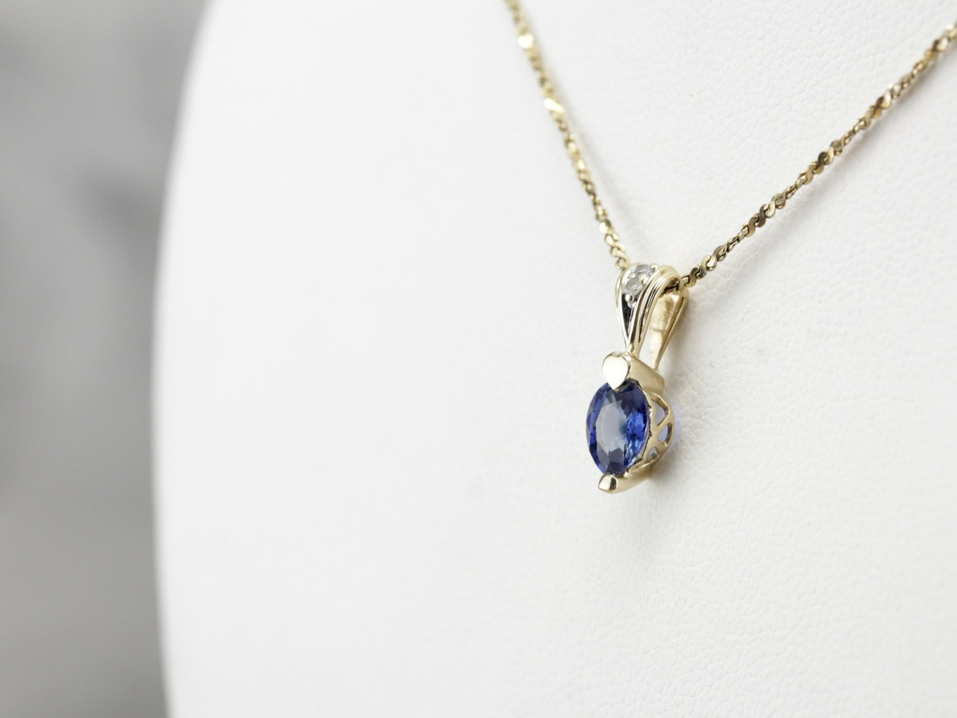Sapphire and Diamond Pendant