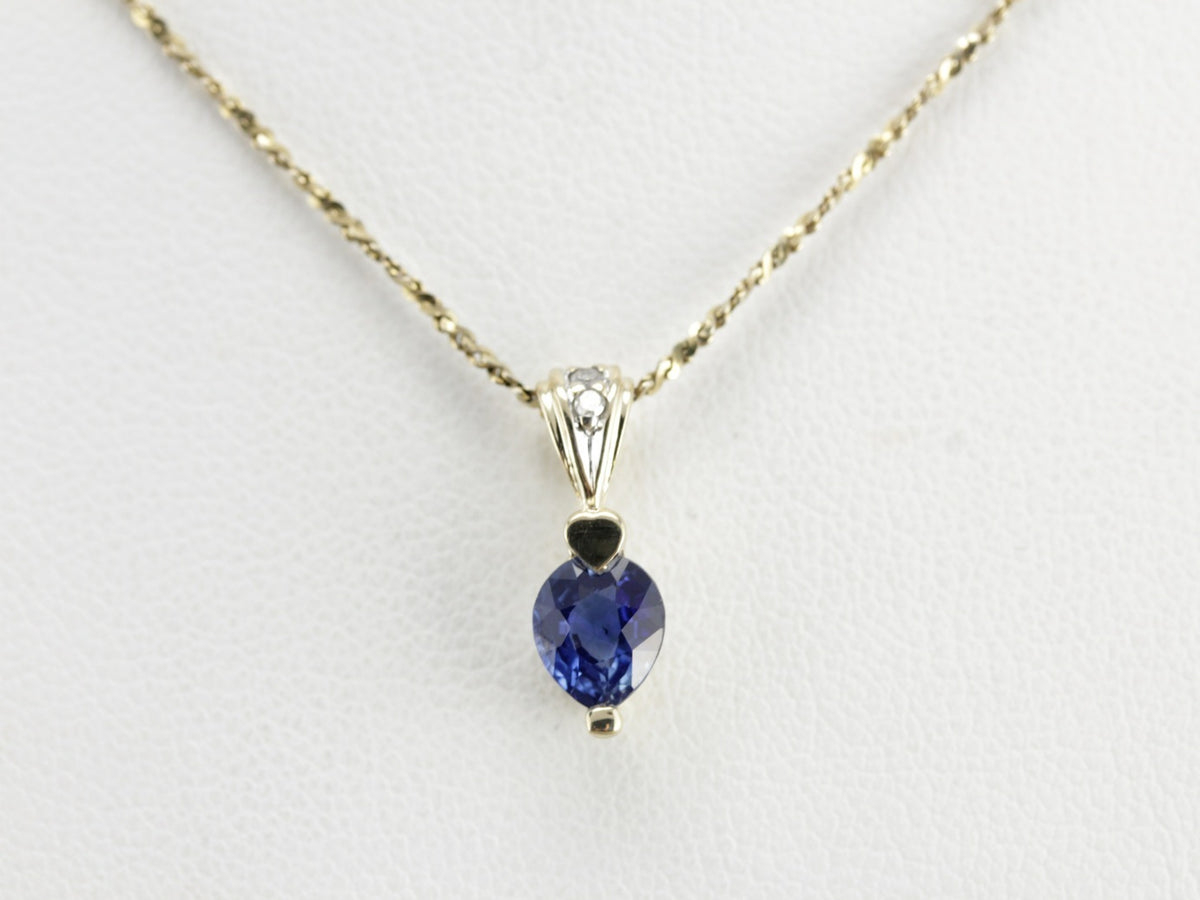 Sapphire and Diamond Pendant