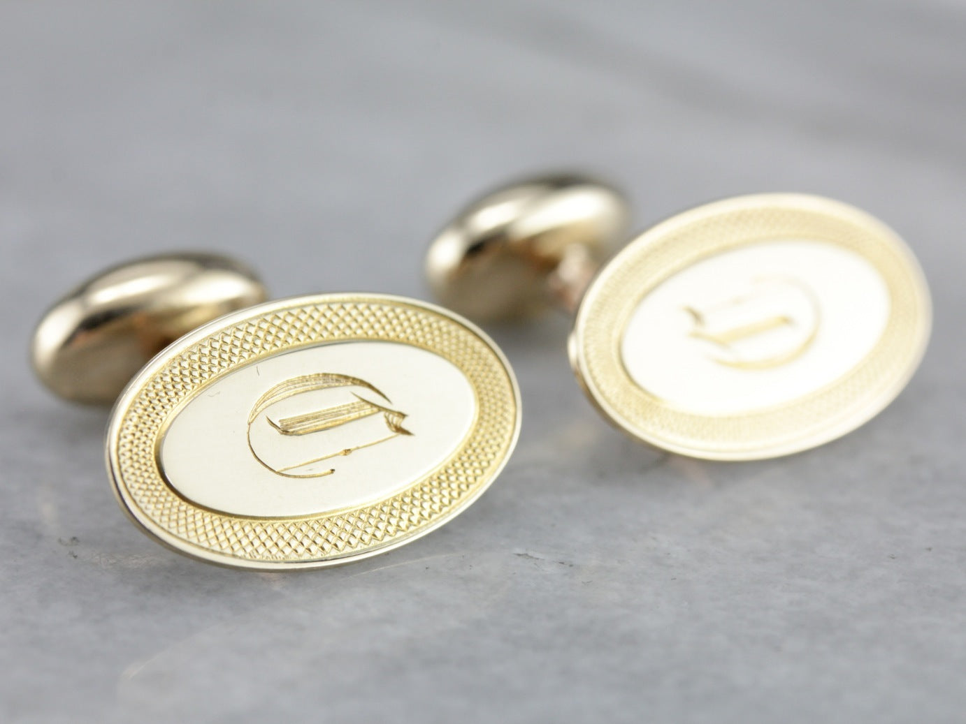 Vintage Monogramed Cufflinks