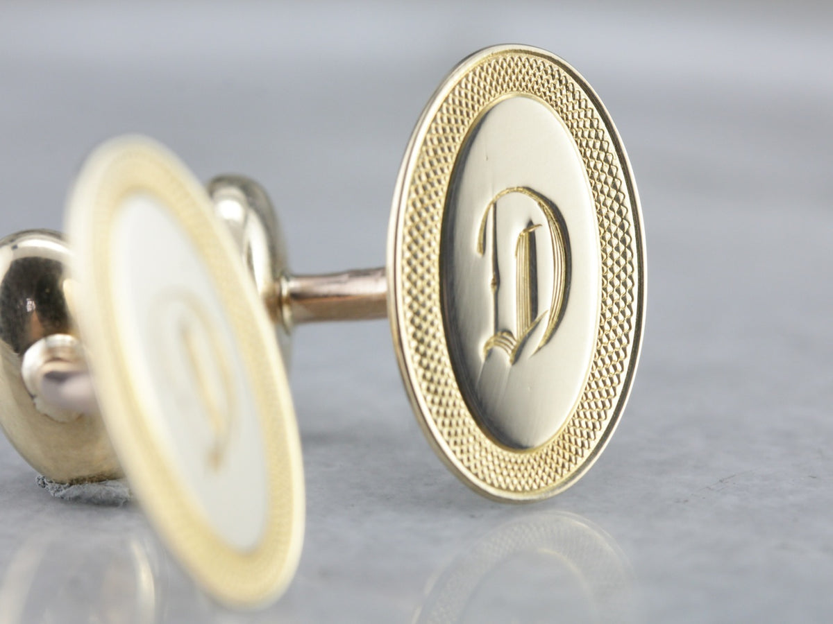 Vintage Monogramed Cufflinks