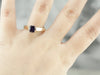 Purple Sapphire Solitaire Engagment Ring