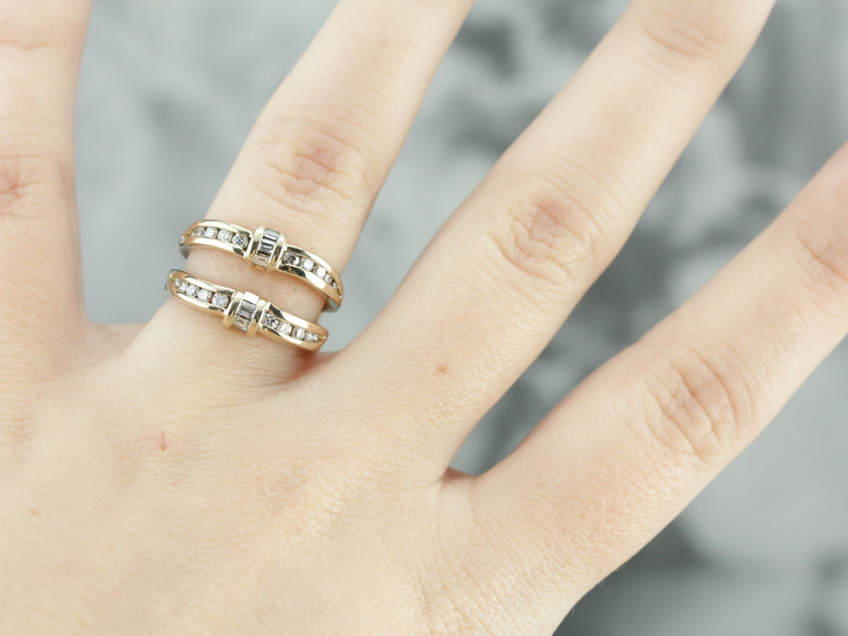 Yellow Gold Diamond Guard Band