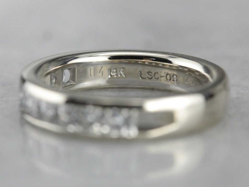 White Gold Diamond Band