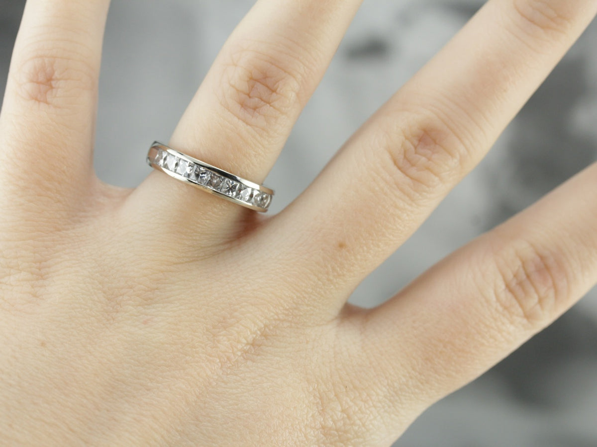 White Gold Diamond Band